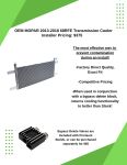 13-18 OEM 68RFE Trans Cooler